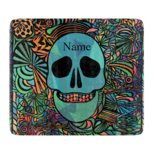 Planche À Découper Halloween Hippie Skull Thunder_cove