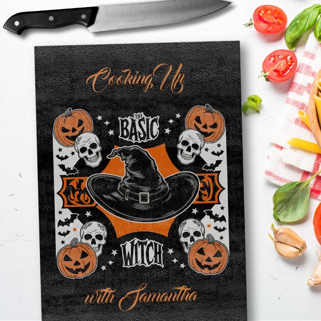 Planche À Découper Halloween - Regarder les crânes de la carte sorciè (Créateur téléchargé)