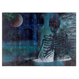 Planche À Découper Halloween Squelettique Gravesite