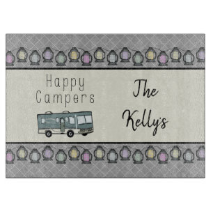 Planche À Découper Happy Campers RV personnalisé
