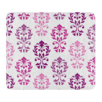 Heart Damask Art Ib Rose Plums Blanc