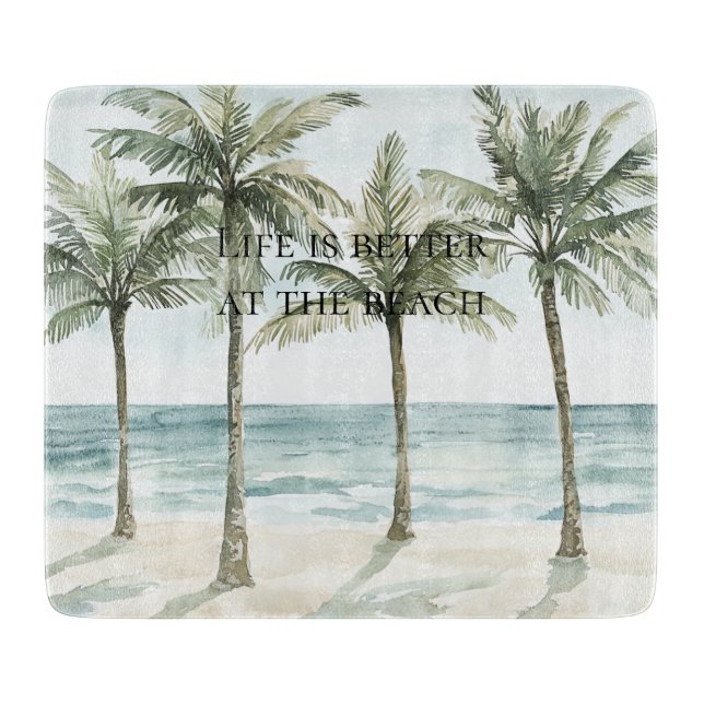 Planche À Découper Heart Ocean Beach (Devant)