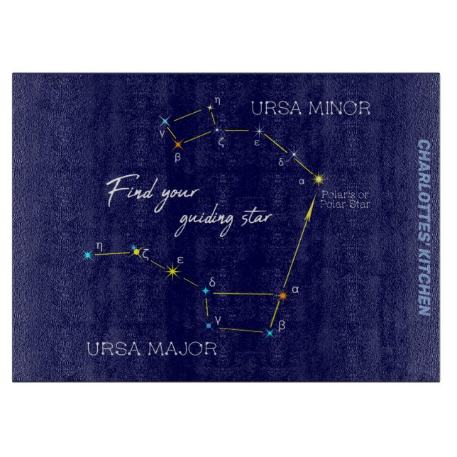 Planche À Découper Hémisphère Nord Trouver Polaris Star (Devant)