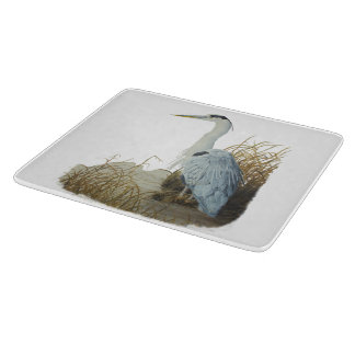 Planche À Découper Héron au bord de marais