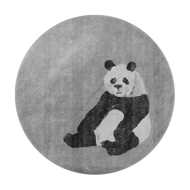 Planche À Découper Hi, Panda! Round Cutting Board (Devant)