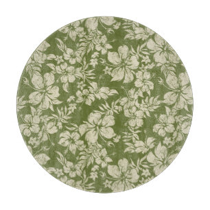Planche À Découper Hibiscus Pareau Hawaiian Glass Cutboard