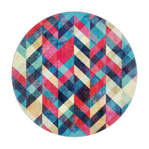 Planche À Découper Hipster zigzag : grunge motif sans soudure.