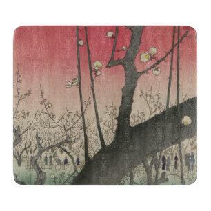 Planche À Découper Hiroshige Plum Estate Kameido : Japonais vintage