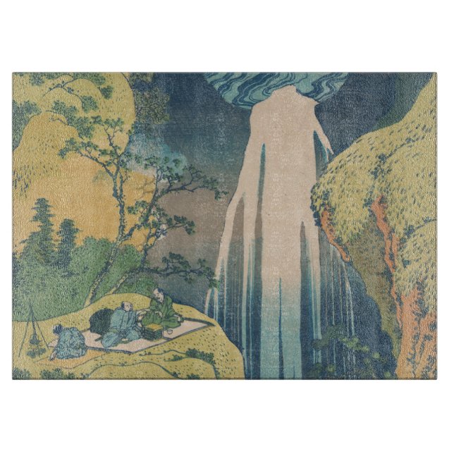 Planche À Découper Hokusai Amida Cascade Japon (Devant)