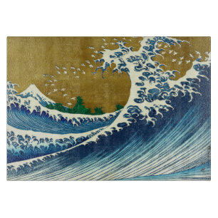Planche À Découper Hokusai Big Wave Japan Vintage Ocean