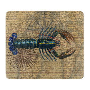 Planche À Découper Homard Coquillages Fruits de mer Maine Classique O