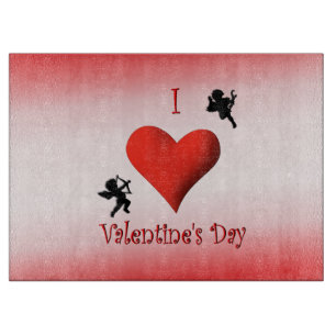 Planche À Découper I Coeur Valentines Jour Verre Découpe