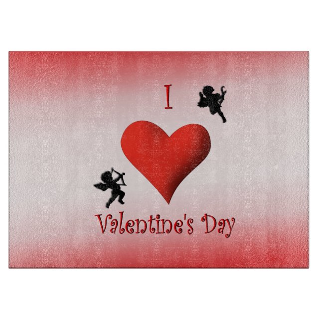 Planche À Découper I Coeur Valentines Jour Verre Découpe (Devant)
