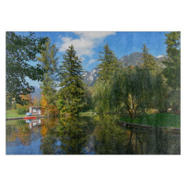 Planche À Découper Idéal de l'étang d'automne