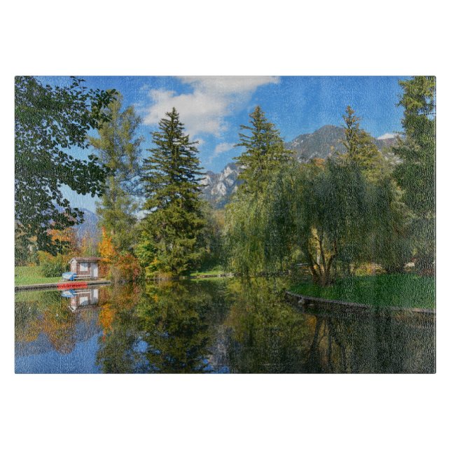 Planche À Découper Idéal de l'étang d'automne (Devant)