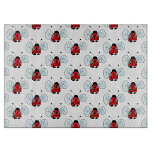 Planche À Découper Illustration de coccinelle mignonne