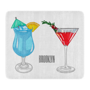 Planche À Découper Illustration de cocktail