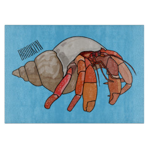 Planche À Découper Illustration de crabe ermite