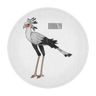 Planche À Découper Illustration de dessin du secrétaire pour oiseaux