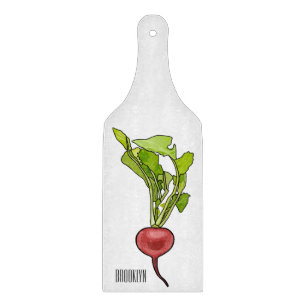 Planche À Découper Illustration de dessin Radish