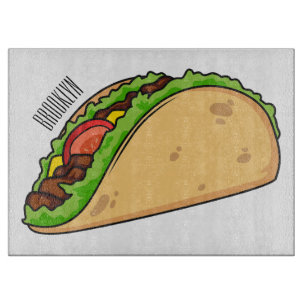 Planche À Découper Illustration de dessin sur Taco
