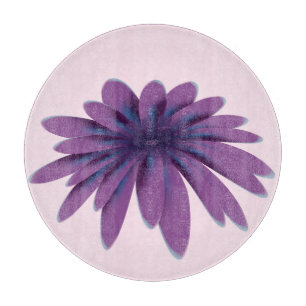 Planche À Découper Illustration de fleur de marguerite violette   Bot