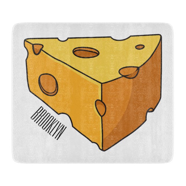 Planche À Découper Illustration de fromage (Devant)