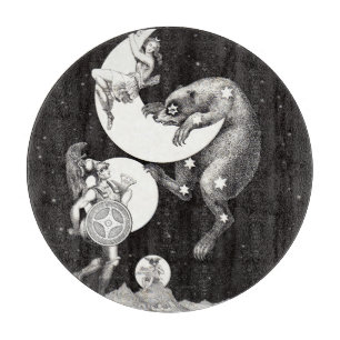 Planche À Découper Illustration de la nuit du dieu de l'univers du ci