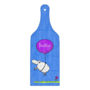 Planche À Découper Illustration de l'humour en ballons de mouton mign