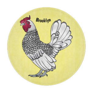 Planche À Découper Illustration de poulet Sebright