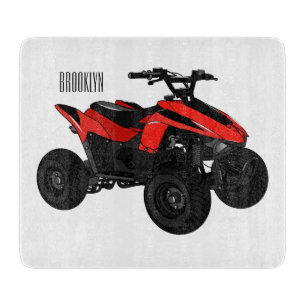 Planche À Découper Illustration de Quad bike atv