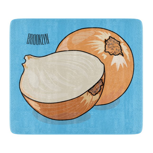 Planche À Découper Illustration d'oignon (Devant)