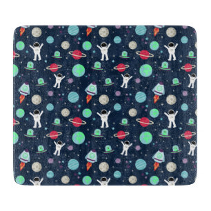 Planche À Découper Illustration du Motif spatial