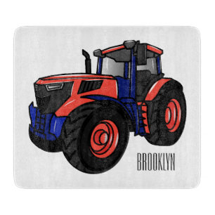 Planche À Découper Illustration du tracteur