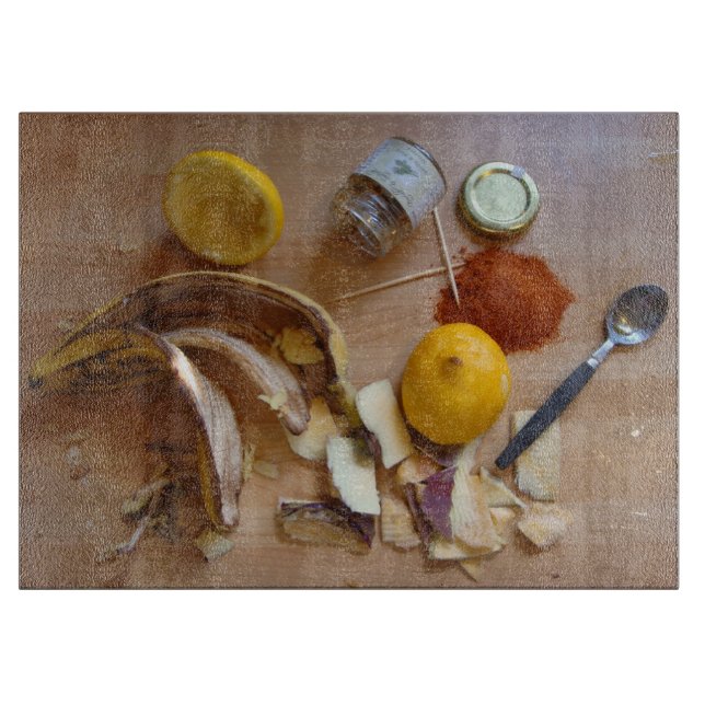 Planche À Découper image amusante des ingrédients de cuisine des citr (Devant)