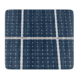 Planche À Découper Image amusante d'un panneau solaire