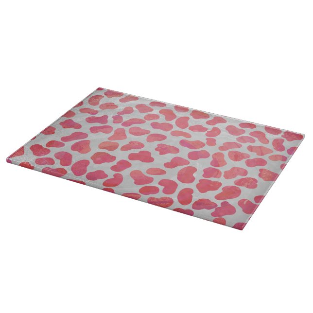Planche À Découper Impression dalmate rose et blanc (Coin)