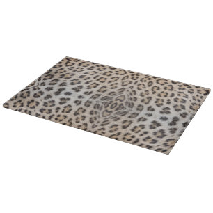 Planche À Découper Impression de fourrure élégante de léopard guépard