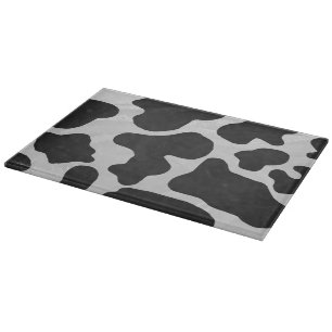 Planche À Découper Impression noire et blanche de vache