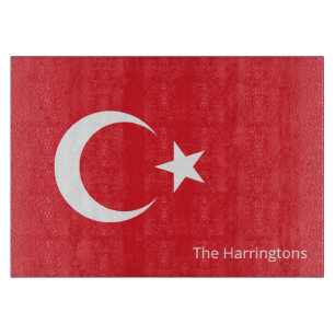 Planche À Découper Indicateur Turquie de nom personnalisé