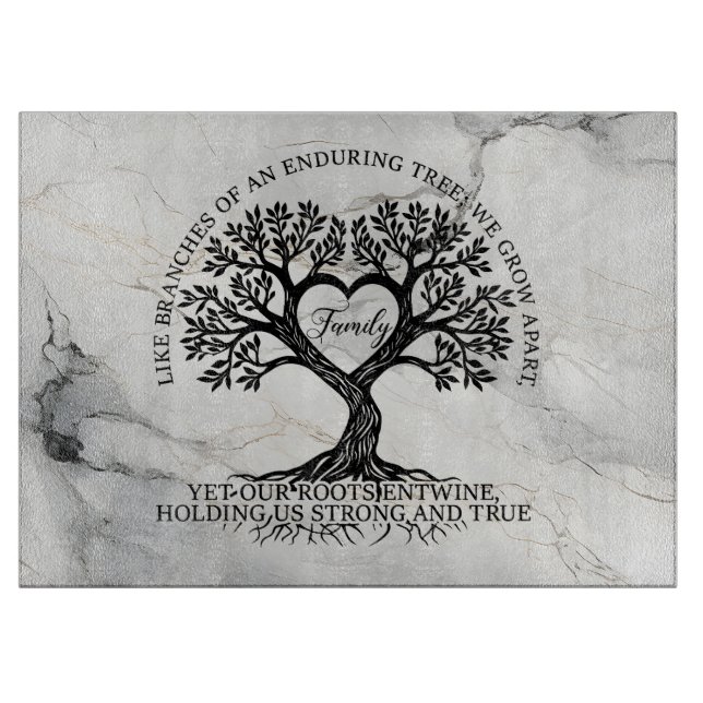 Planche À Découper Inspirational Family Tree of Life Glass (Devant)