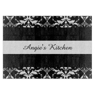 Planche À Découper Instrument noir et blanc customisé de cuisine de