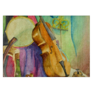 Planche À Découper Instruments d'aquarelle