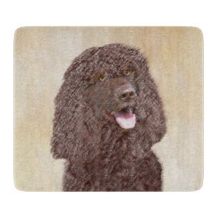 Planche À Découper Irish Water Spaniel Peinture - Original Dog Art