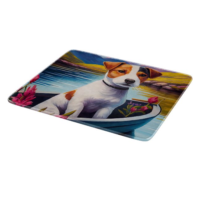 Planche À Découper Jack Russell à la pagaie : une aventure Pittoresqu (Coin)