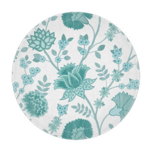 Planche À Découper Jacobean Floral Lg Motif Teintures sur blanc