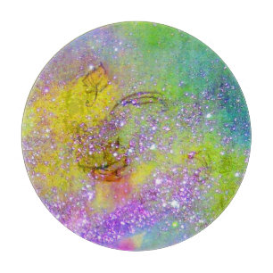 Planche À Découper JARDIN DES OMBRES PERDUES - Vert Jaune violet