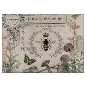 PLANCHE À DÉCOUPER JARDIN FRANÇAIS D'ABEILLE