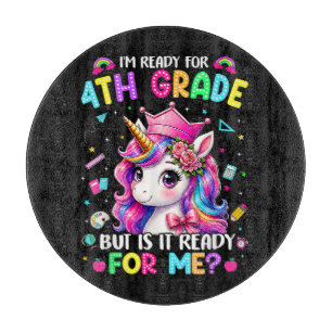 Planche À Découper Je suis prêt pour la licorne de 4e année Premier j