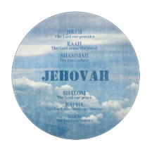 Jehova Jireh Shalom Rapha Blu Ciel Clouds blancs